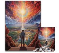 Puzzle 1000 pièces Regarder Le Monde Seul en Papier pour Adultes Adolescents et familles décoration DIY Parfaite et défi cérébral 1000 pièces (38x26cm)