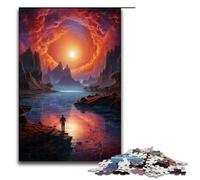 Puzzle 1000 pièces « Regarder Le Monde Seul » pour Adultes. Puzzle à Offrir pour Les Adolescents de 14 Ans et Plus. 1000 pièces (75 x 50 cm).