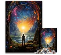 Puzzle 1000 pièces « Regarder Le Monde Seul » Puzzles Difficiles pour Adultes pour Adolescents et familles Décoration DIY Parfaite et défi cérébral 1000 pièces (75 x 50 cm)