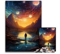 Puzzle 1000 pièces « Regarder Le Monde Seul » Puzzles Difficiles pour Adultes pour Adolescents et familles Décoration DIY Parfaite et défi cérébral 1000 pièces (38 x 26 cm)