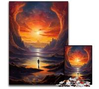 Puzzle 1000 pièces « Regarder Le Monde Seul » Puzzles impossibles pour Adultes Cadeau Parfait pour la Famille et Les Amis Convient aux âges + 1000 pièces (38 x 26 cm)