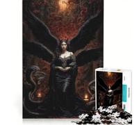 Puzzle 1000 pièces Reine des Serpents et du Feu Lilith Jeux de détente Décompression intellectuelle Collection d'artistes Beaux-Arts 50x75cm