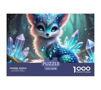 Puzzle 1000 pièces Renard Cristal Féerique - Adulte, Enfant, Difficile, Anti-Stress, Idée Cadeau 52x38cm/1000pcs