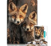 Puzzle 1000 pièces Renard des forêts pour Adultes, Jouet éducatif et décompressant, Cadeau d'anniversaire, décoration Murale 50x75cm
