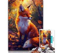 Puzzle 1000 pièces Renard des forêts pour Adultes, Jouet éducatif et décompressant, décoration Parfaite (50x75cm)