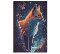 Puzzle 1000 Pièces - Renard - Puzzles en Bois pour Adultes Et Enfants - Décoration D'Intérieur （78×53cm）
