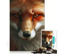 Puzzle 1000 pièces Renard Roux pour Adultes, Jeu de réflexion et de renforcement des Liens familiaux, découpe de précision, Cadeau créatif (50x75cm)