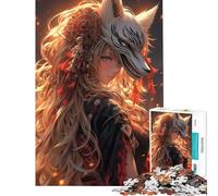 Puzzle 1000 pièces Renard Samouraï Ange Jeux éducatifs pour Un défi ludique et éducatif Un pour Passer Le Temps à la Maison (Dimensions 50x75cm)