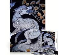 Puzzle 1000 pièces Renard surréaliste avec Fleurs et colibris pour Adultes Jeu de logique et de réflexion Découpe précise 50x75cm