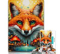 Puzzle 1000 pièces Renards Animaux pour Adultes et Ados, Séjour de Vacances, Chaque pièce est Unique - Jeu Familial Stimulant et Amusant (50x75cm)