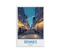 Puzzle 1000 pièces, Rennes, France. Puzzle Classique 1000 pièces, Jeu éducatif, pour Adultes et Enfants, 70 x 50 cm.