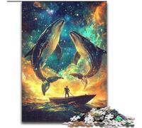 Puzzle 1000 pièces représentant des Animaux et des Baleines, pour Adolescents et Adultes, idéal pour Les Vacances à la Maison, Anti-Stress et Amusant (26x38cm)