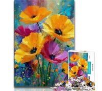 Puzzle 1000 pièces représentant des Fleurs dans Un Vase, pour Adolescents et Adultes, Jeu Familial Anti-Stress, défi Difficile, Cadeaux pour Amis et Famille (38x26cm)