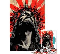 Puzzle 1000 pièces représentant Jésus-Christ pour Adolescents et Adultes Jeu Anti-Stress Idéal pour se détendre à la Maison Cadeau Unique pour Un Anniversaire ou Noël (Dimensions 38x52cm)
