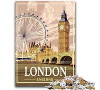 Puzzle 1000 pièces représentant la Ville de Londres, Grande-Bretagne, pour Adolescents Jouet éducatif et éducatif, idéal comme Cadeau pour Toute la Famille (50x75cm)