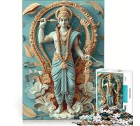 Puzzle 1000 pièces représentant Le Dieu Rama dans l'hindouisme décoration Murale défi Difficile Cadeau Unique pour Un Anniversaire ou Noël 50x75cm