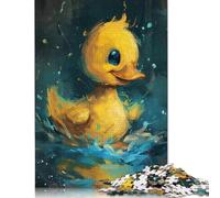 Puzzle 1000 pièces représentant Un Adorable Petit Canard Jaune, pour Adultes et Adolescents, Jeux éducatifs à Domicile, Jouets DIY, Cadeaux de Noël, 1000 pièces (75 x 50 cm)