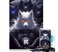 Puzzle 1000 pièces représentant Un Chien Border Collie samouraï, idéal pour Les Adolescents Un Jeu de logique Stimulant et Relaxant, aux Bords Nets et élégant (38x26cm)
