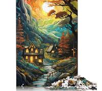 Puzzle 1000 pièces représentant Un Chien Breton - Puzzle en Bois pour Adultes pour Les fêtes ou Un Anniversaire - 1000 pièces (75 x 50 cm)