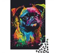 Puzzle 1000 pièces représentant Un Chien Griffon de Bruxelles, idéal pour Halloween, idéal pour la décoration intérieure et Les Cadeaux. 1000 pièces (38 x 26 cm).
