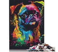 Puzzle 1000 pièces représentant Un Griffon Bruxellois pour Adultes et Adolescents, idéal pour Une soirée Jeux en Famille (75 x 50 cm).