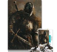 Puzzle 1000 pièces représentant Un Guerrier Chevalier médiéval, idéal pour Les Adolescents, Jeux éducatifs et décoration d'intérieur, idéal comme Cadeau pour Toute la Famille (75x50cm)