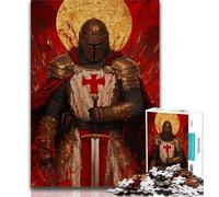 Puzzle 1000 pièces représentant Un Guerrier médiéval Peint, idéal pour Les Adolescents et Les Adultes Jouet éducatif idéal comme Cadeau pour Toute la Famille 50x75cm