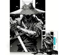 Puzzle 1000 pièces représentant Un Guerrier samouraï et Son Katana, idéal pour Les Adultes Cadeau élégant et Stimulant la logique et la précision (38x52cm)