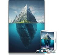 Puzzle 1000 pièces représentant Un majestueux Iceberg - Jeu éducatif et ludique pour Toutes Les Occasions - Dimensions:50x75cm