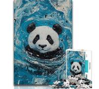 Puzzle 1000 pièces représentant Un Panda, idéal pour Les Adultes, idéal pour soulager Le Stress et Les défis, idéal comme Cadeau ou Jouet 38x26cm