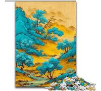Puzzle 1000 pièces représentant Un Paysage Chinois, idéal pour Les Adolescents, idéal comme Cadeau, pour la Famille, idéal pour la décoration de Bureau (Taille 50x75cm)
