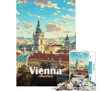 Puzzle 1000 pièces représentant Un Paysage Urbain de Vienne Décoration intérieure Jouet Idéal comme Cadeau (50x75cm)