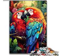 Puzzle 1000 pièces représentant Un Perroquet coloré, idéal pour Les Adultes et Les Adolescents (à partir de 14 Ans), idéal pour Les Jeux de Famille, Les Cadeaux de Noël ou d'anniversaire (26x38cm)