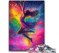 Puzzle 1000 pièces représentant Une Danseuse de Ballet, Peinture à l'huile, pour Adultes, Jouets éducatifs et éducatifs, Jeux familiaux avec Affiche et fiche de Questions-réponses (50x75cm)
