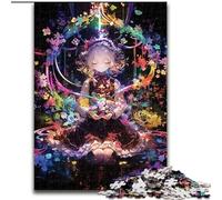 Puzzle 1000 pièces représentant Une Fille d'anime Japonaise pour Adultes et Adolescents. Un Jeu Stimulant, idéal comme Cadeau pour Toute la Famille (26x38cm).