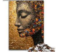 Puzzle 1000 pièces représentant Une Peinture à l'huile de Bouddha,idéal pour Les Adultes,idéal pour Les Vacances à la Maison,pour Un Moment de détente et de détente,pour Un Amour Plus Profond Entre