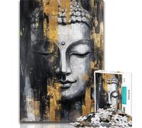 Puzzle 1000 pièces représentant Une Peinture à l'huile de Bouddha pour Adultes et Adolescents, Anti-Stress, défi Difficile, renforce l'amour Entre Couples, 38x26cm