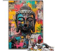 Puzzle 1000 pièces représentant Une Peinture à l'huile de Bouddha pour Adultes et Adolescents, idéal pour Les soirées Jeux, Jouet coloré à Offrir (50x75cm)