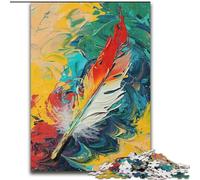 Puzzle 1000 pièces représentant Une Peinture à l'huile de Bouddha pour Adultes, Jeu Stimulant et Familial avec Affiche et fiche de Questions-réponses Assorties (26x38cm)