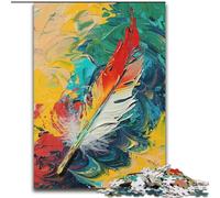 Puzzle 1000 pièces représentant Une Peinture à l'huile de Bouddha pour Adultes, Jeu Stimulant et Familial avec Affiche et fiche de Questions-réponses Assorties (50x75cm)