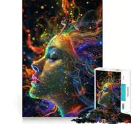 Puzzle 1000 pièces Respirer l'arc-en-Ciel Bords impeccables Casse-tête Amusant Cadeau détente Jeu Cadeau d'anniversaire Artistique (38x26cm)
