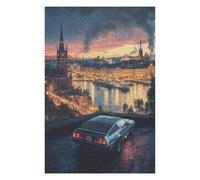 Puzzle 1000 pièces Retour vers Le Futur, Puzzle coloré pour Adultes et Enfants de qualité éprouvée-26x38cm