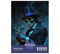 Puzzle 1000 Pièces Retro Car on Neon Lit Street Puzzle Adulte, Casse-tête, Découpe De Précision, Cadeau Unique pour Anniversaire Et Noël 52x38cm/1000pcs