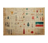 Puzzle 1000 Pieces Rétro, Puzzle 1000 Pièces Adultes Science, Puzzles Classiques Jeux Educatifs pour Activité Familiale, Qualité Supérieure Puzzles en Bois avec Boite pour Cadeau Femme, Decor -2294