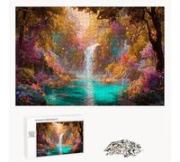 Puzzle 1000 Pièces - Rêve & Automne - Puzzle en Bois Durable avec Lettres au Dos - Jeu sans Poussière avec Affiche - Modèle pour Collectionneurs et 14 Ans et Plus (75 x 50 cm) P3#130