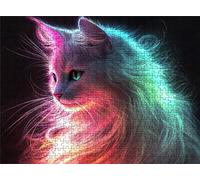 Puzzle 1000 Pieces, rêve chat Puzzle 1000 Pièces Adultes et Enfants, Casse-tête Artistique de Qualité Premium, 75x50 cm Jeu Classique Puzzles pour Adulte, Decoration Maison, Cadeau Femme/Homme s7h-521