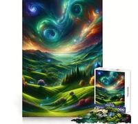 Puzzle 1000 pièces Rêve de la Vallée Céleste pour Adolescents Un Divertissement intellectuel léger,Une création Unique et Fine,idéale comme Cadeau de Noël (38x26cm)