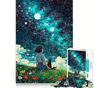 Puzzle 1000 pièces Rêverie étoilée pour Adultes et Adolescents, Jeu de réflexion apaisant, découpe précise, Cadeau de Noël 50x75cm