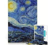 Puzzle 1000 pièces Rêves de Nuit étoilée et de Lune pour Adultes, Jeu de réflexion apaisant, Bords précis, 38x26cm