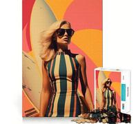 Puzzle 1000 pièces Rêves de Surf postmodernes pour Adultes, Jouet Intelligent et ludique, idéal pour la Maison et Les Loisirs créatifs (50x75cm)
